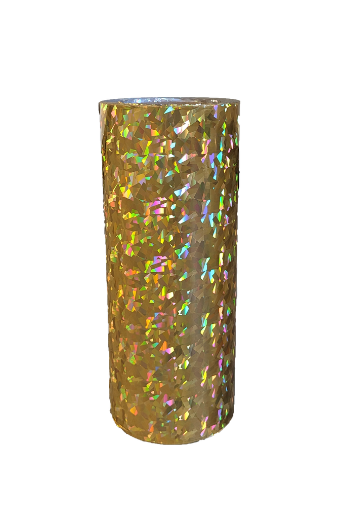 SLEEKpro Gold Crystal Holo (T) Metallic Foil 12'' x 1000' x 3'' Core A/I
