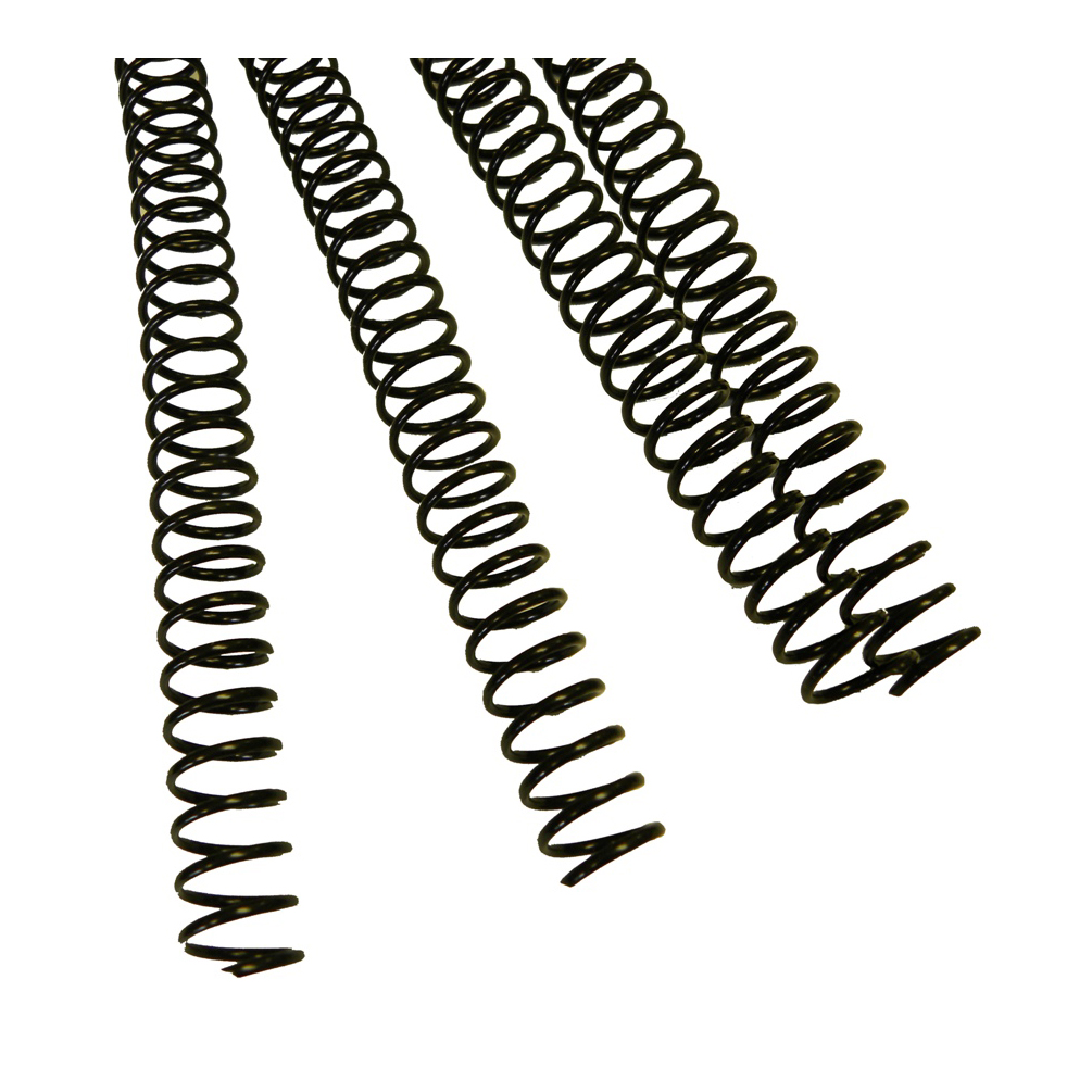 9 mm 12" Black BINDpro 4:1 Pitch Plastic Coil