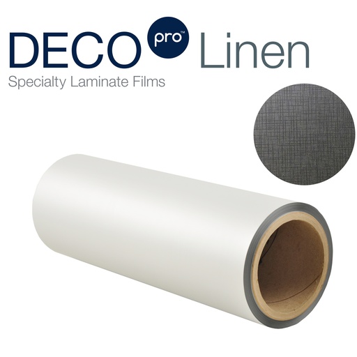 [KNF312XA] 1.5 mil DECOpro Linen 12" x 100' x 3" Core A/I Laminate Film